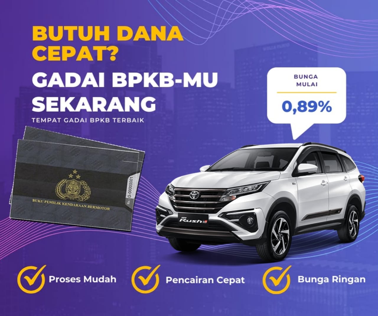 Pinjaman Dana Jaminan Bpkb Mobil Toyota Rush Dapat Pinjaman Berapa? Seperti Ini Simulasinya
